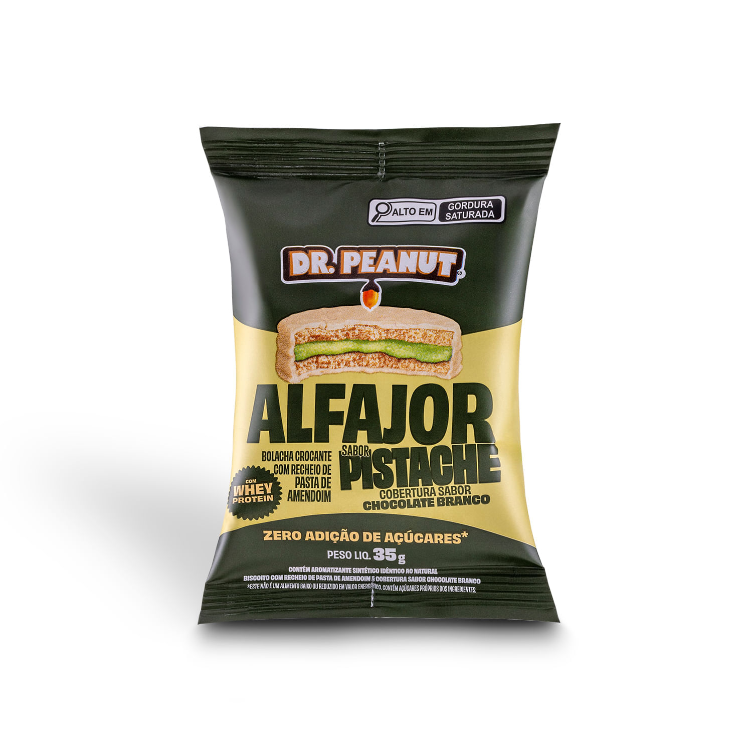 ALFAJOR DR PEANUT 55G PISTACHE