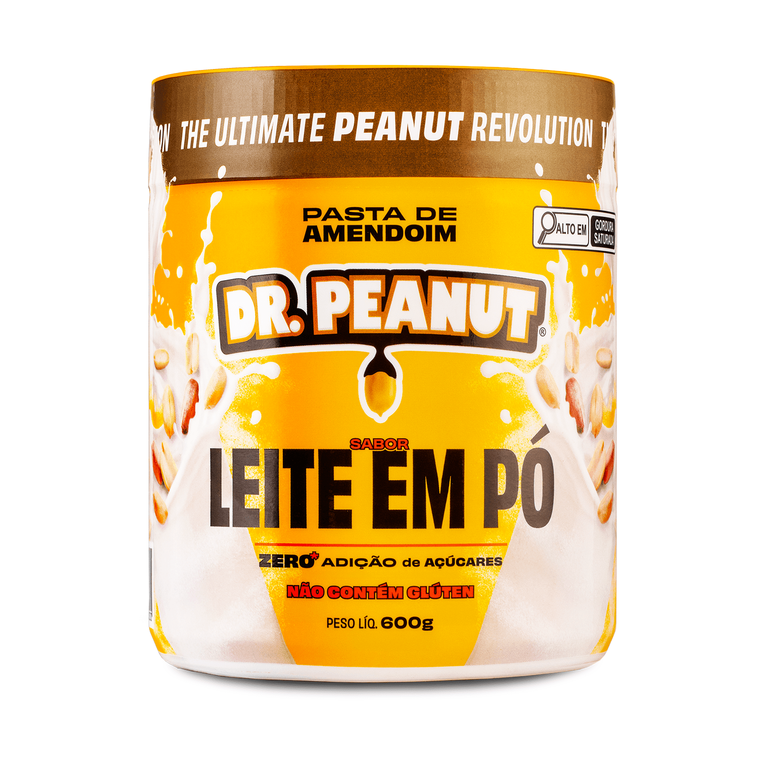 Pasta de Amendoim Dr. Peanut Leite em Pó 600 g
